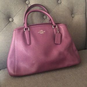 COACH Purple Satchel NWOT!